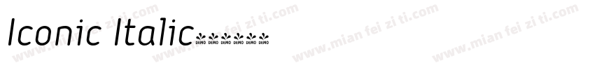 Iconic Italic字体转换